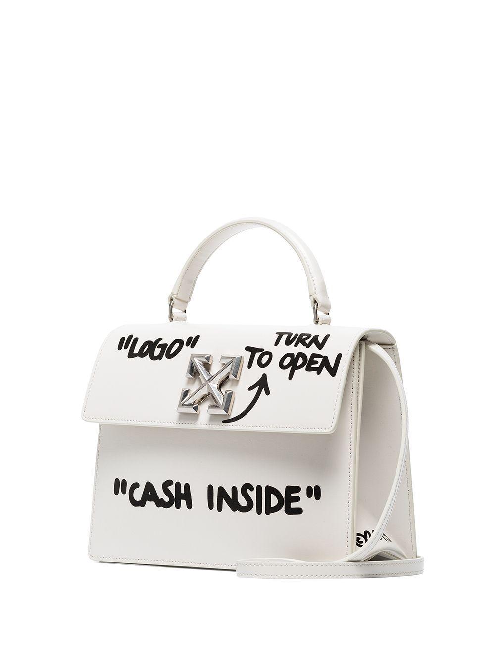 Off-White c/o Virgil Abloh Jitney 2.8 Cash Inside Bag in White | Lyst