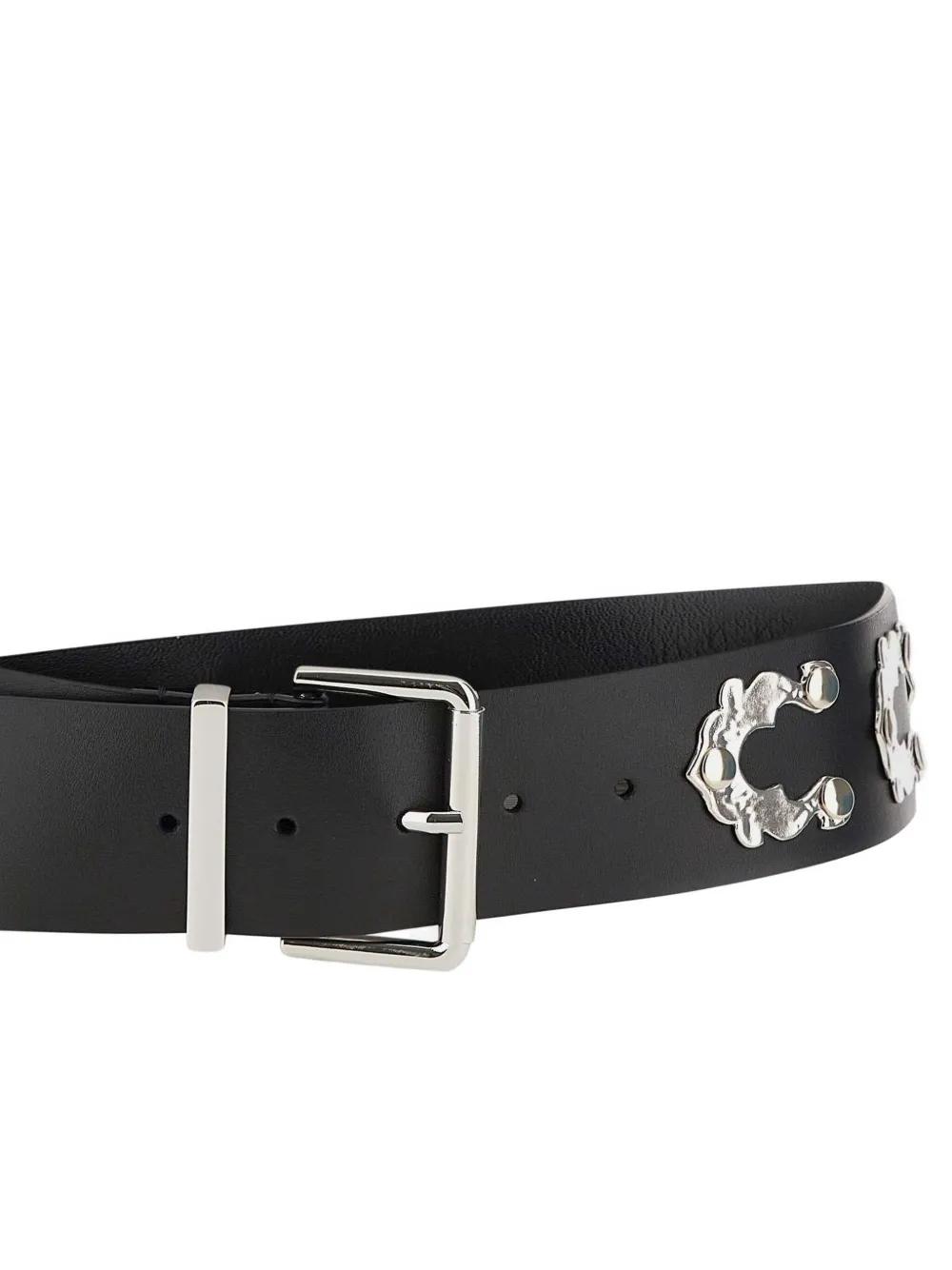 ベルト Blumarine FW25 Blumarine Belts (A522W385A N0999) Blumarine - Embellished denim belt Blumarine