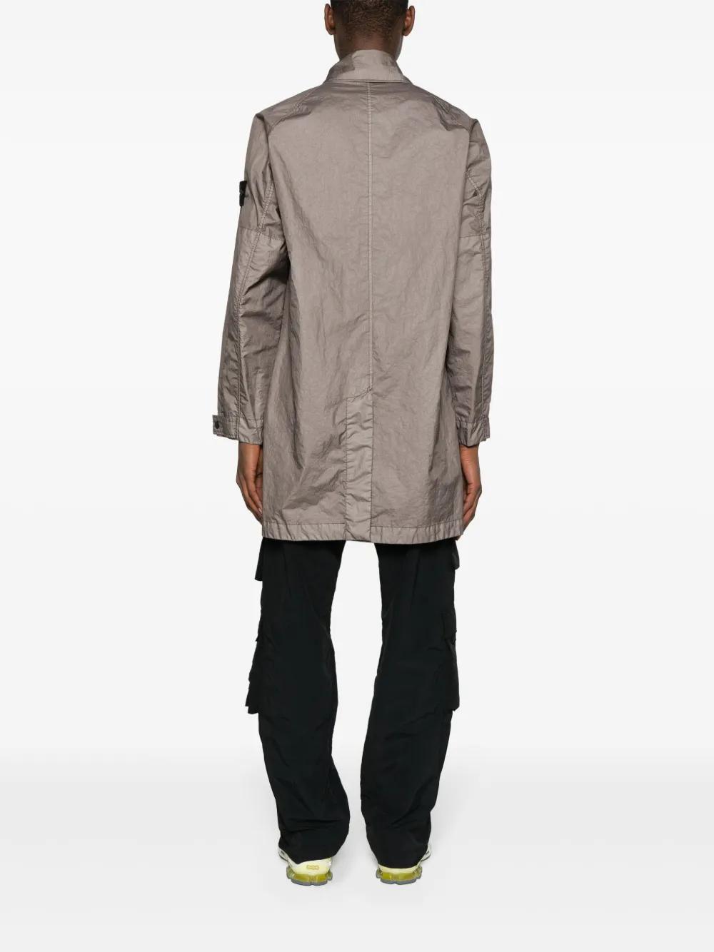 Stone Island Membrana 3L Tc Crinkled Raincoat in Gray for Men | Lyst