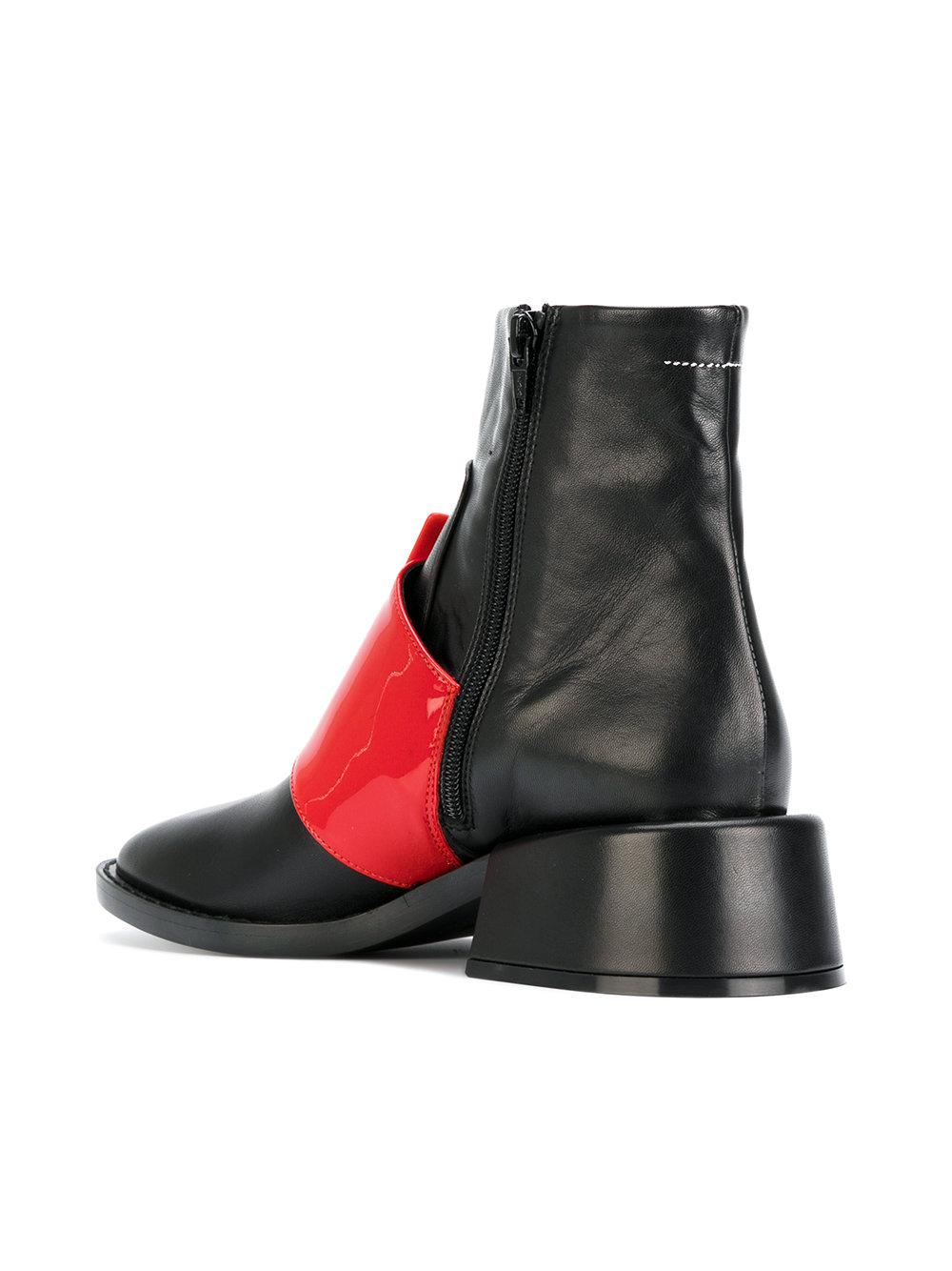 mm6 denim boots