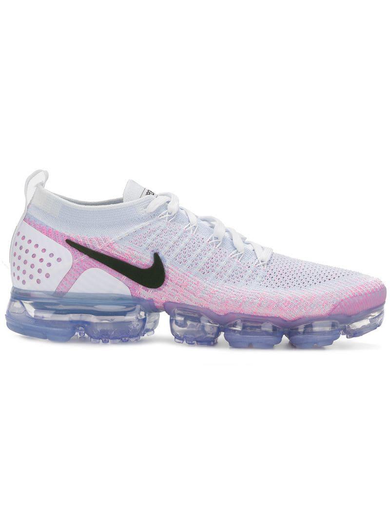 Nike Rubber Air Vapormax Flyknit Running 2 'pink Beam' Sneakers in White  for Men | Lyst