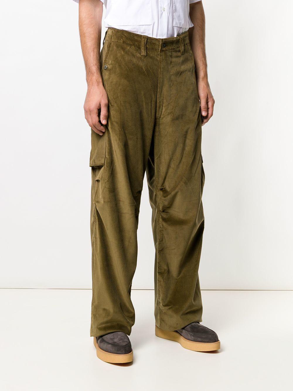 corduroy cargo trousers