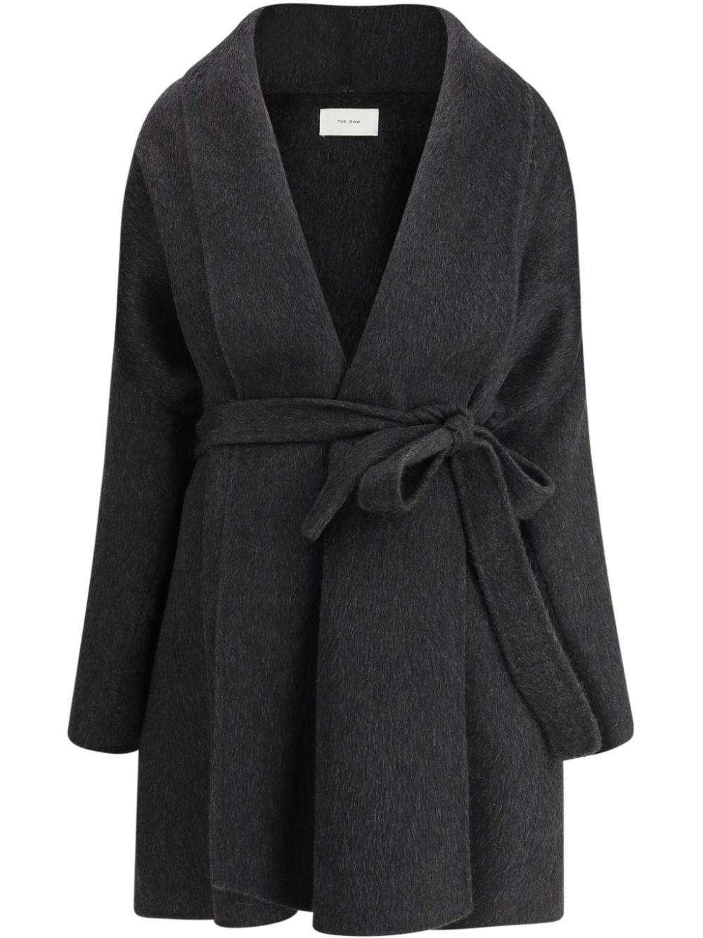 Acne Studios レディース ブラック ーン ファネルネック コート Acne Studios レディース ブラック ーン ファネルネック コート
