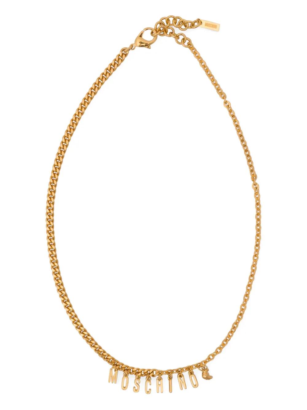 ◆Moschino ロゴletteringネックレス Moschino logo-lettering Necklace | Gold | FARFETCH