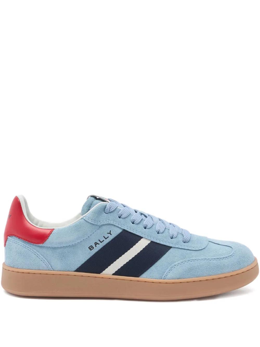 Bally Striped Suede Sneakers in Blue | Lyst display picture 1
