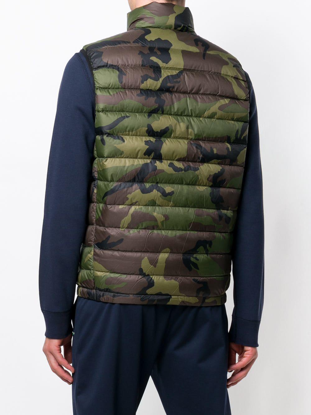 Polo Ralph Lauren Daunenweste mit Camouflage-Print in Grün für Herren |  Lyst DE