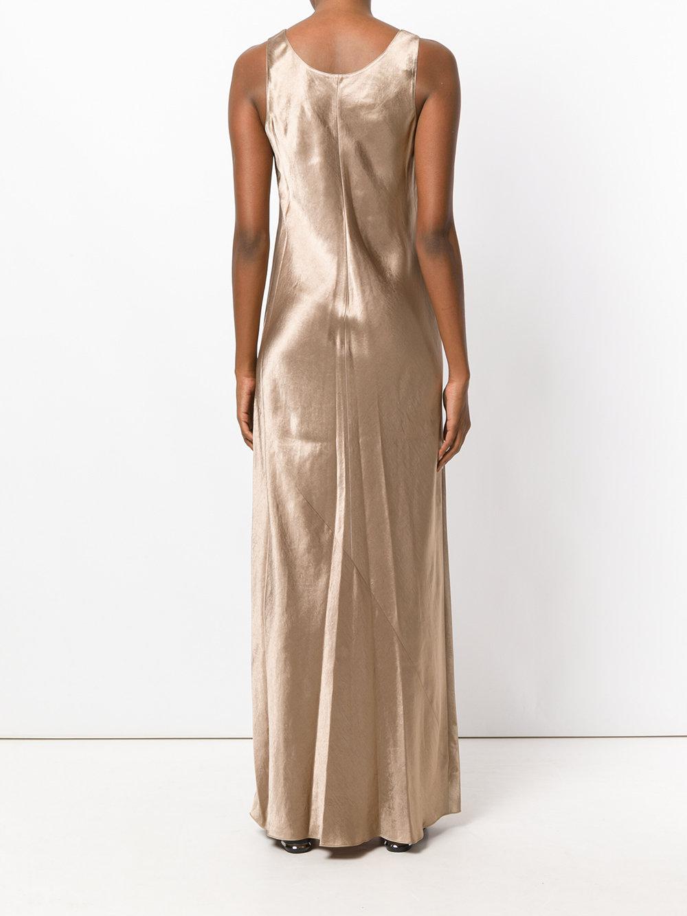 Vince Maxi Tank Dress in Metallic 