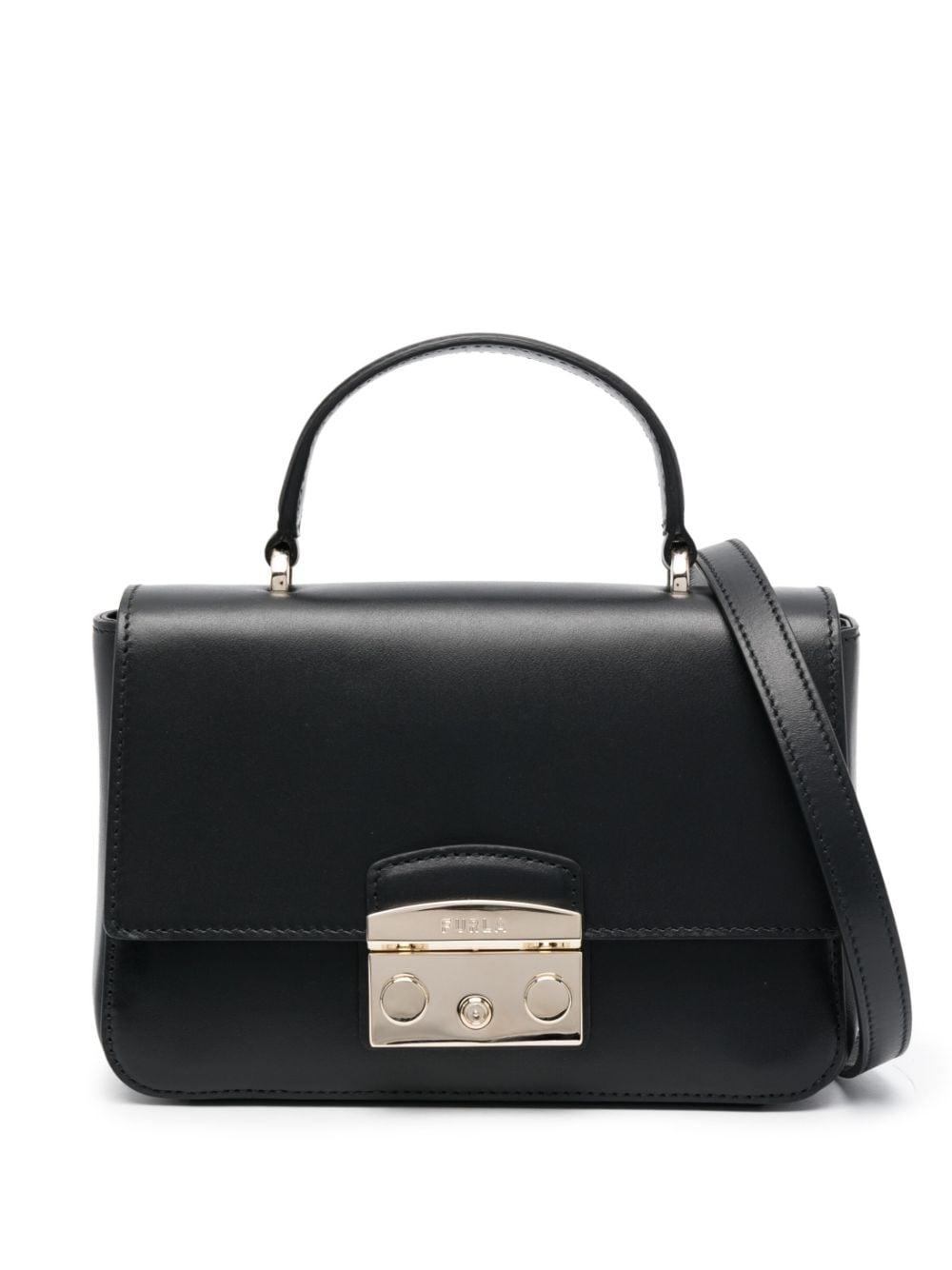 Furla Mini Metropolis Leather Tote Bag in Black Lyst