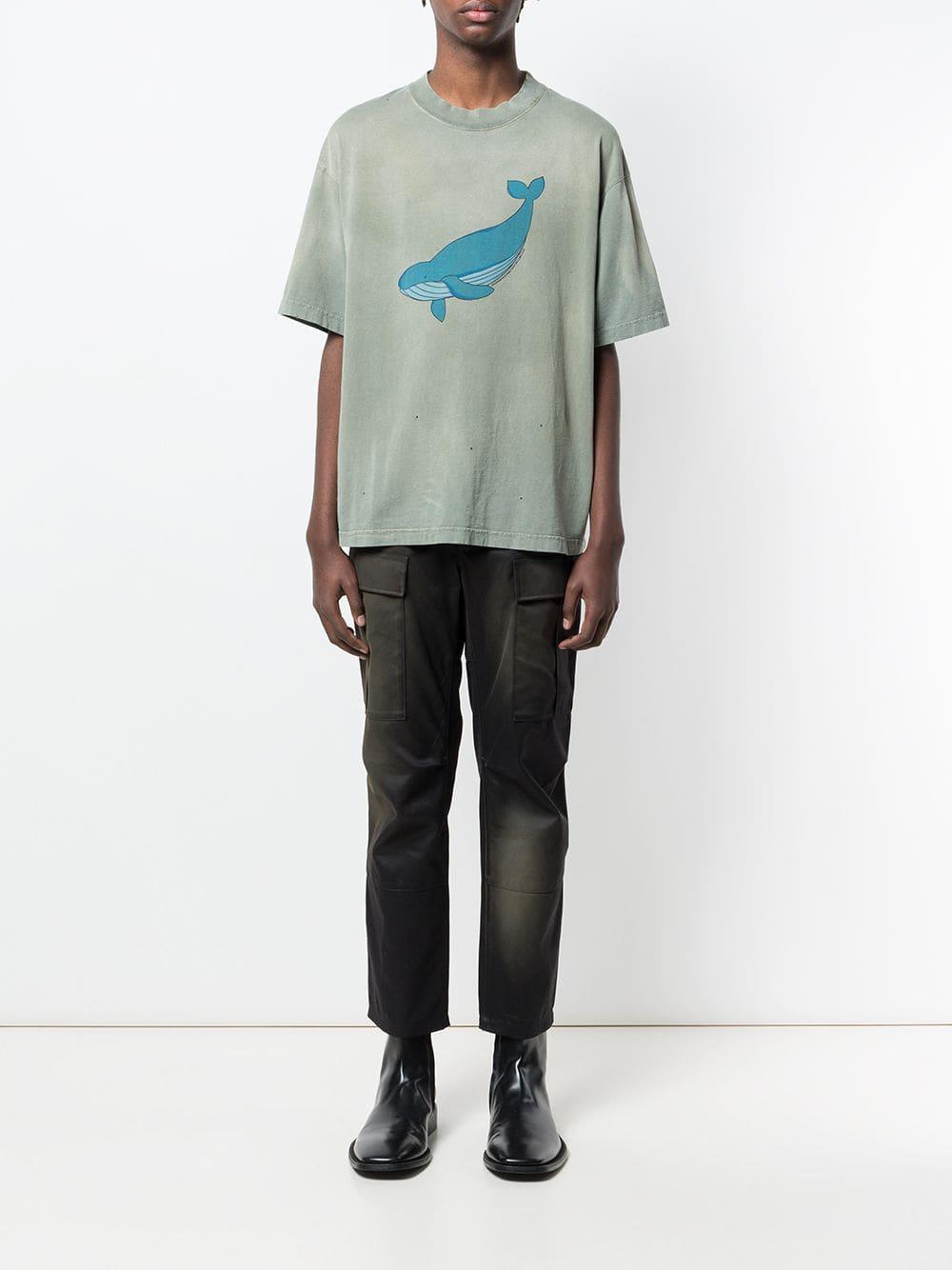 Balenciaga Exclusive To Farfetch - Whale Print T-shirt in Green for Men |  Lyst