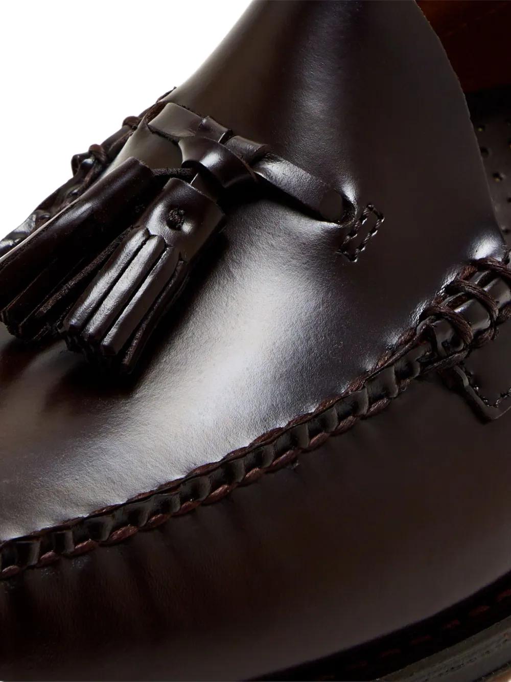 Bass Weejuns Larkin Tassel Leather Loafers in Black for