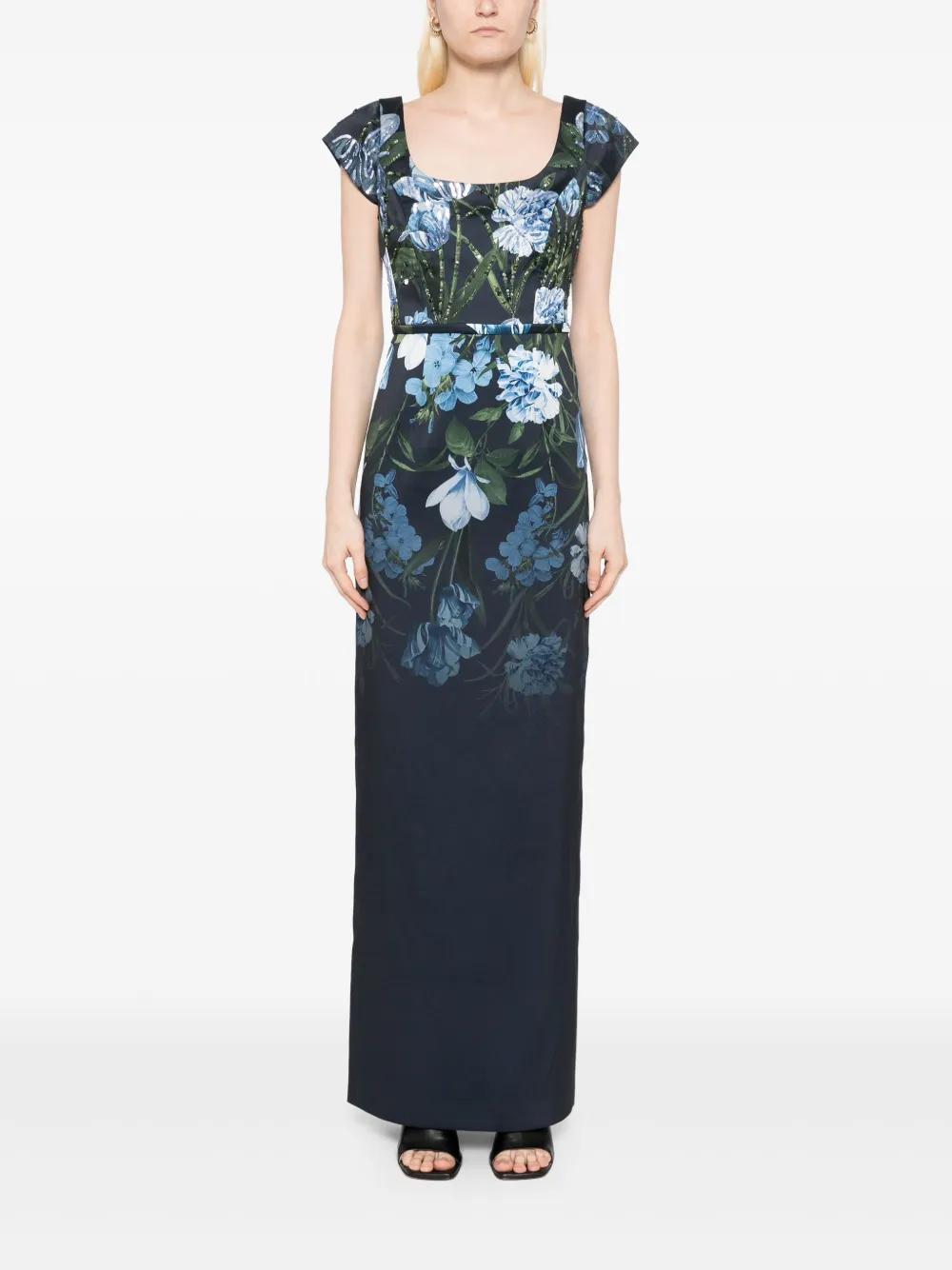 Sachin & Babi Embellished Grace Gown Dress in Blue | Lyst