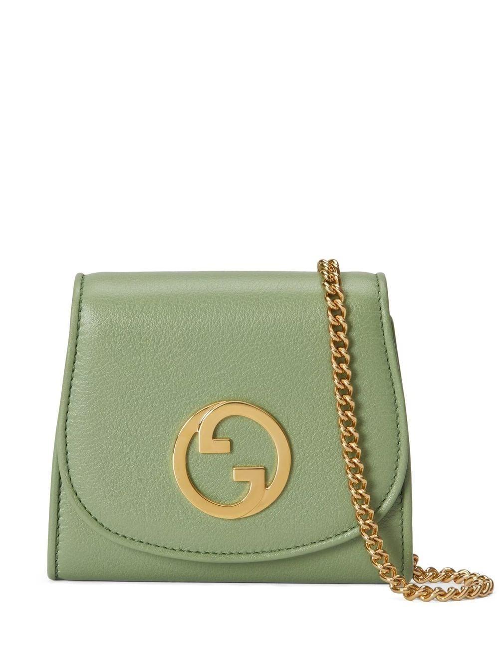 Gucci Blondie Chain Wallet in Green | Lyst