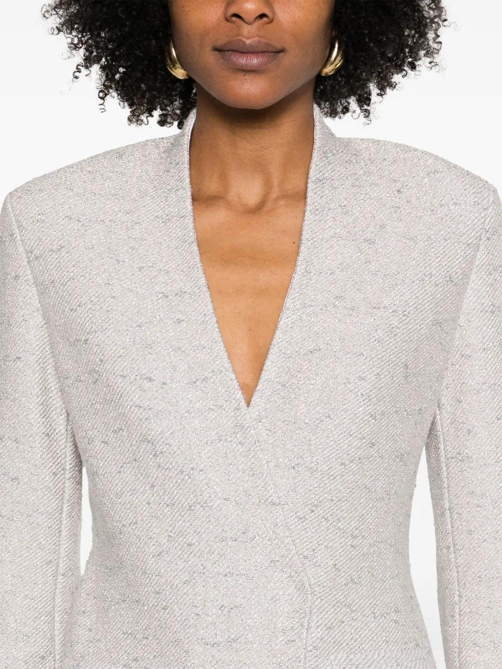 Giorgio Armani Lurex Blazer in White | Lyst