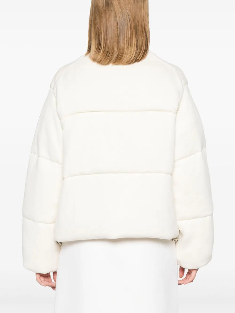 Wool Puffer Jacket in White Lyst UK