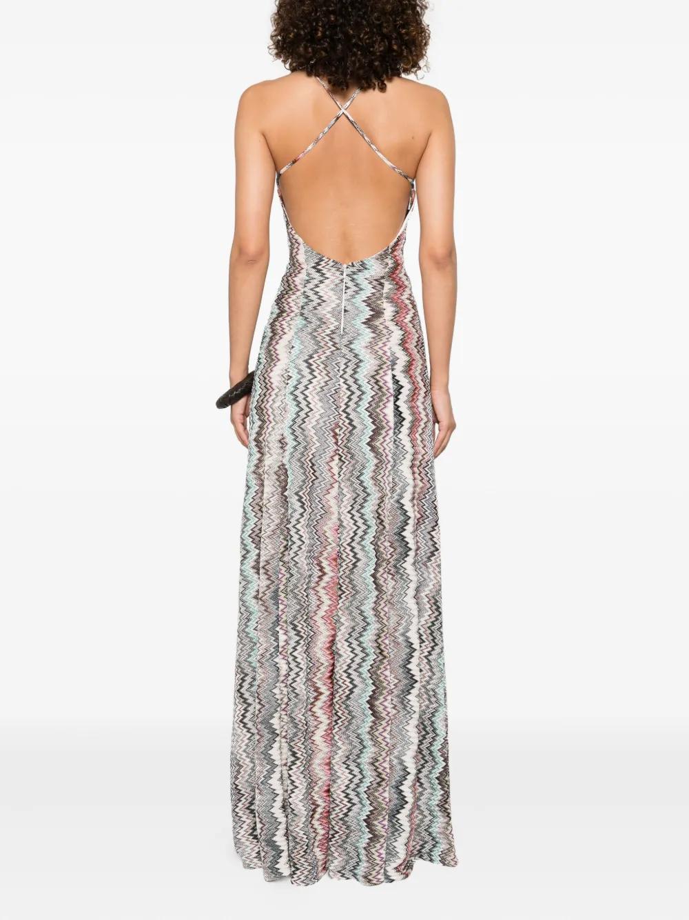 missoni halter maxi dress Missoni Cutout Wavy Jacquard Halter Maxi Dress