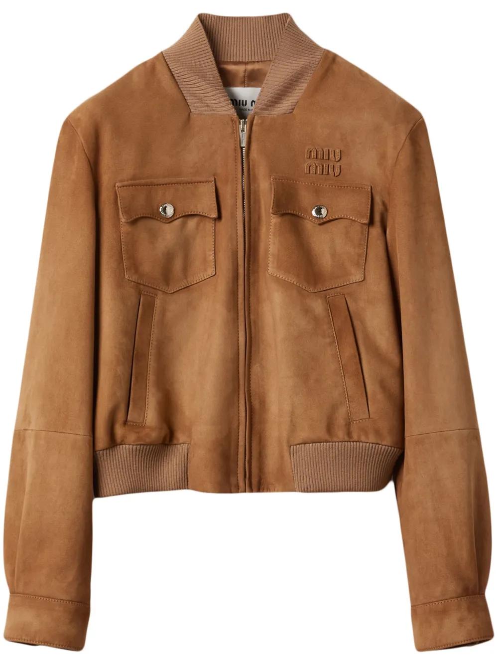 Miu Miu Leather jackets for Women | Online Sale up to 34