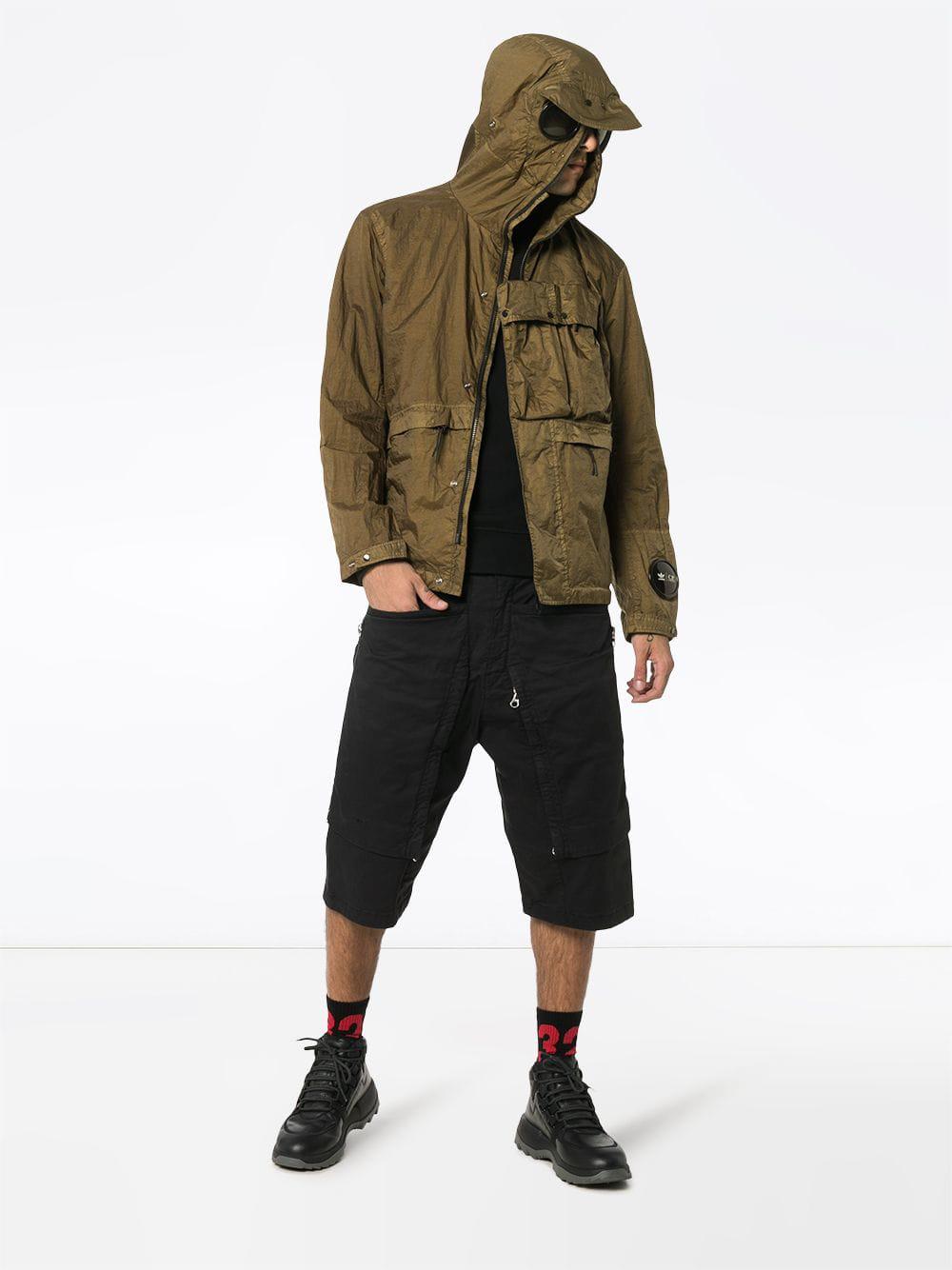adidas X Cp Company Explorer goggle Hood Jacket in Green for Men | Lyst UK