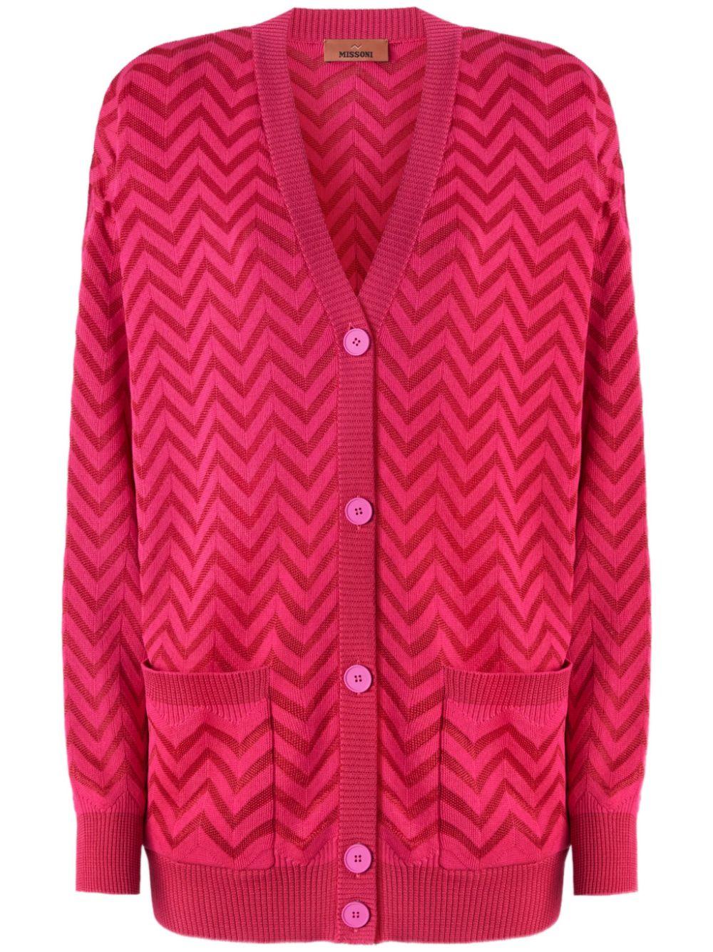 Missoni M orange rot discount Cardigan Shirt