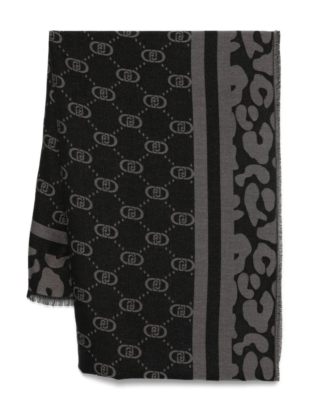 スカーフ LIU JO Woman Scarf Black 2A5045T0300 53920 Floral scarf colour black | Liu Jo
