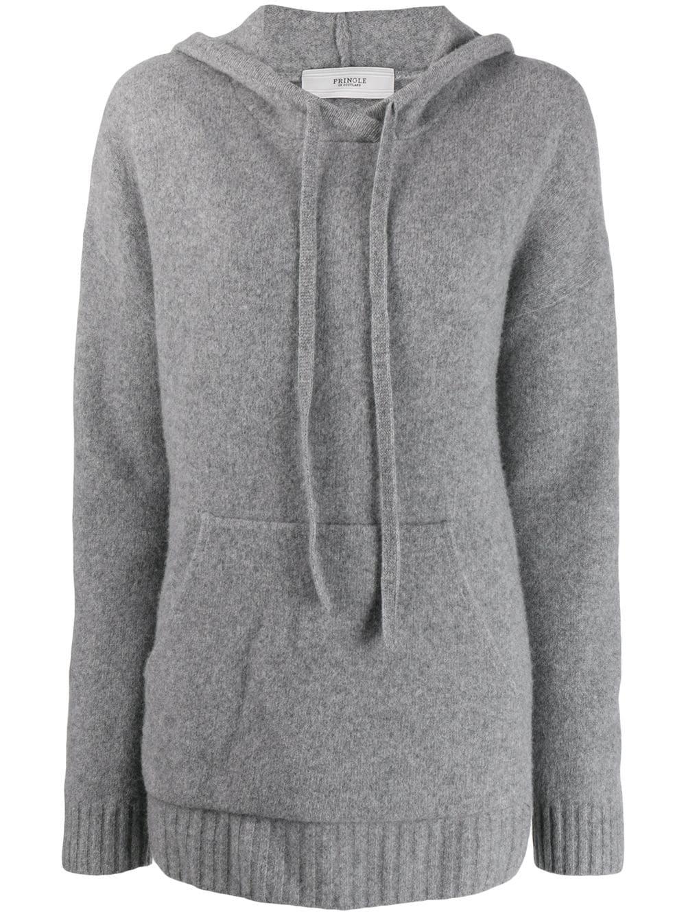 Pringle of Scotland Wool Oversized Soft Hoodie in Gray - Lyst