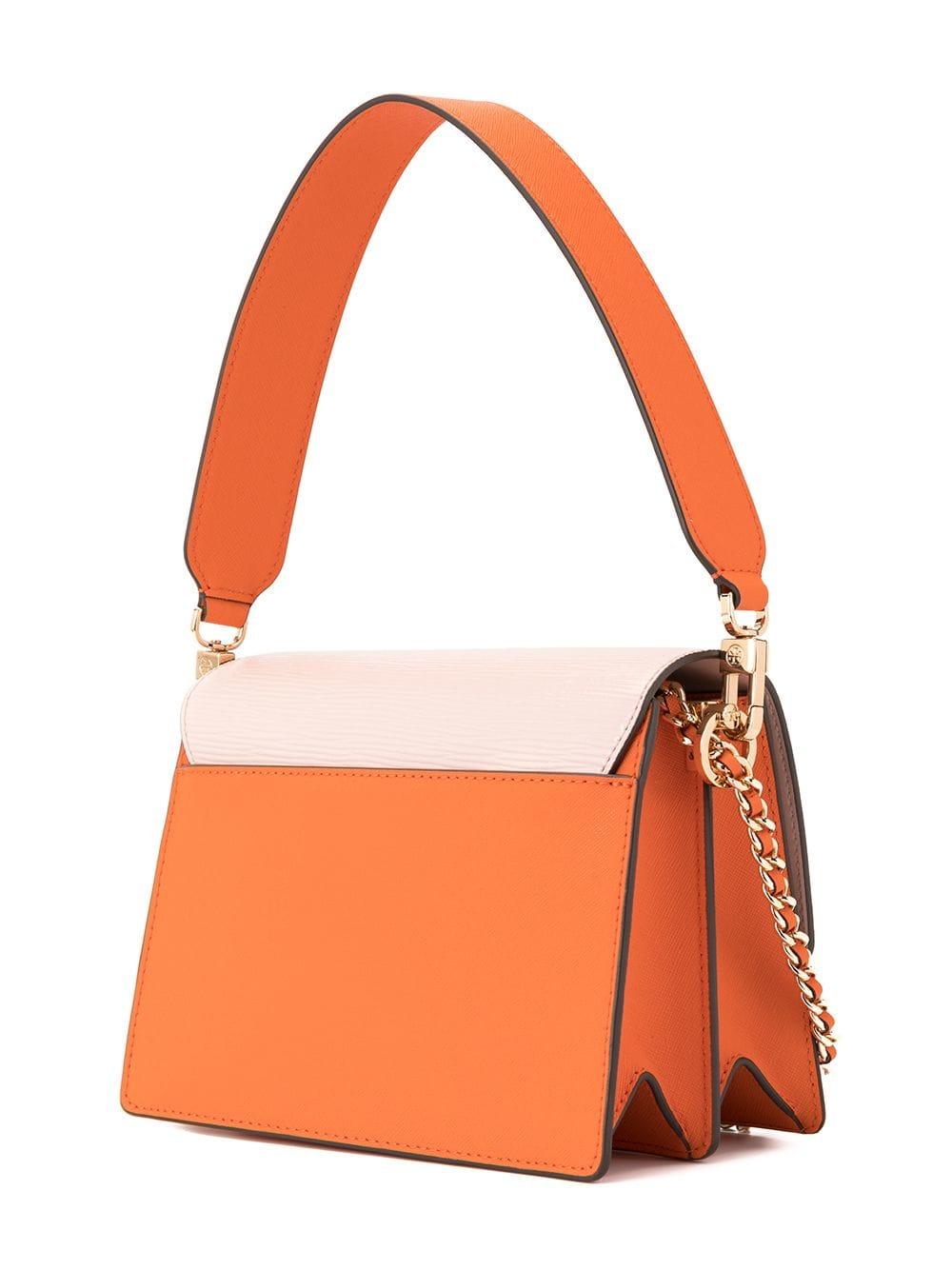 Tory Burch Cotton Robinson Convertible Shoulder Bag in Orange Lyst