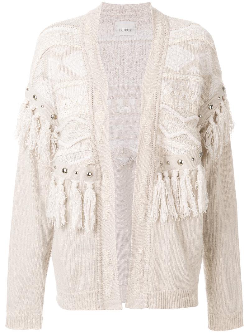 tassel fringe cardigan