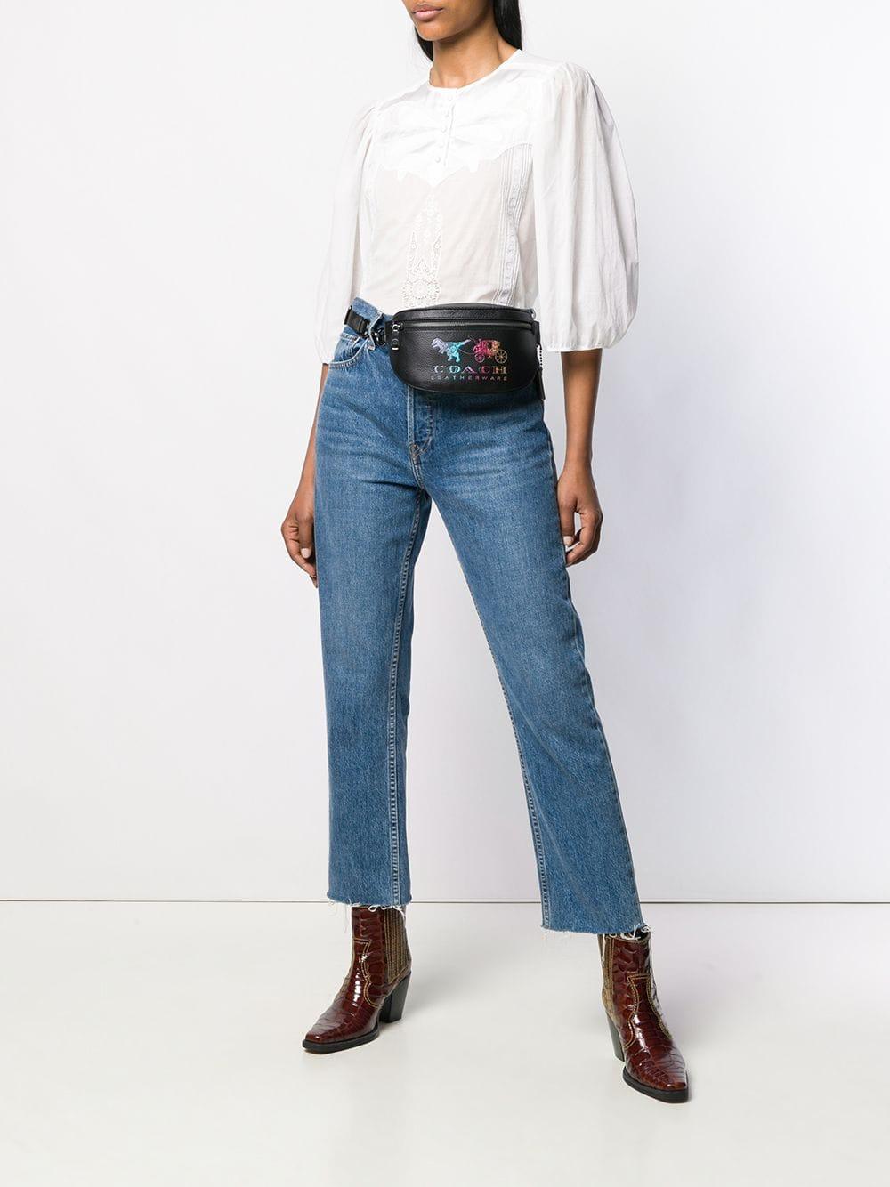 COACH Rexy And Carriage Belt Bag Black Multi Lyst