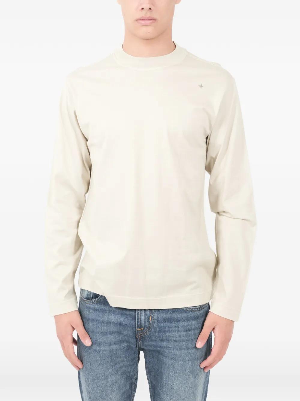 STONE ISLAND CREWNECK L/S Tee Beige SS17 STONE ISLAND LONG SLEEVE 