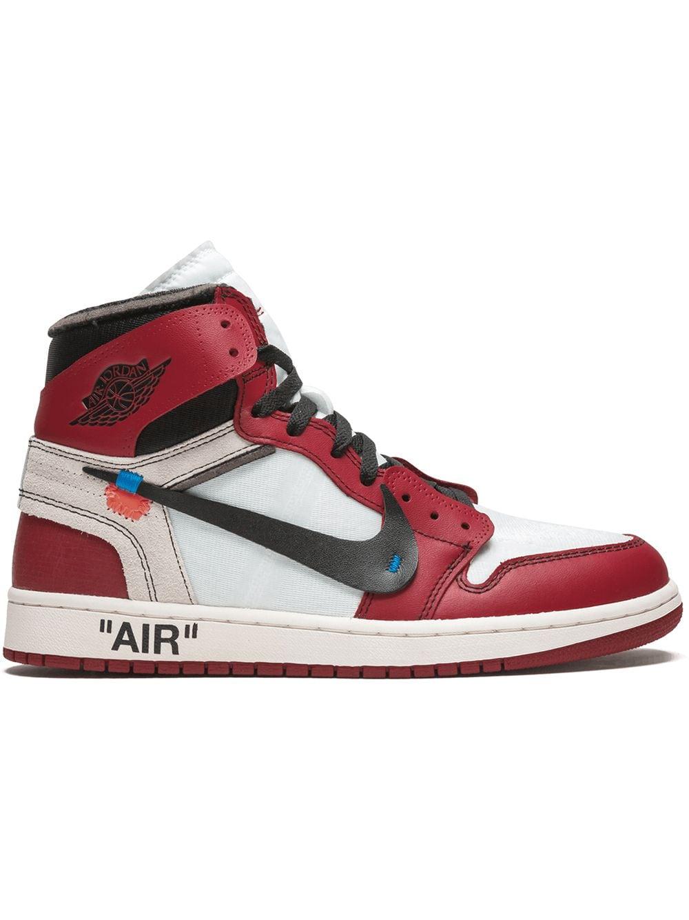 NIKE X OFF-WHITE The 10: Air Jordan 1 "off-white in Red for Men | Lyst