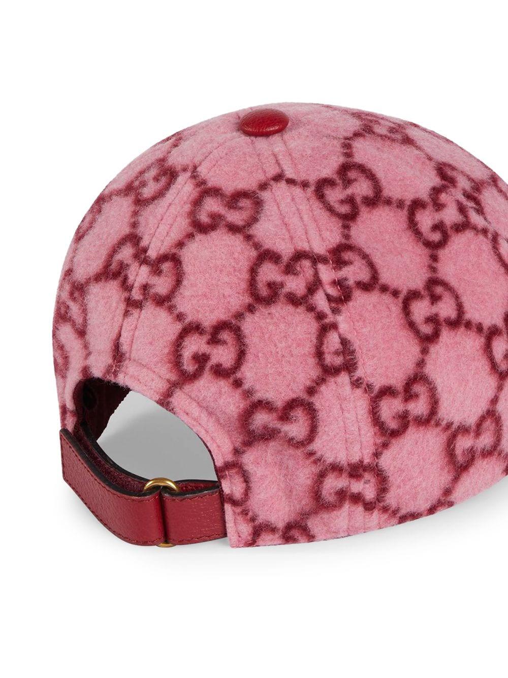 Gucci GG Wool Baseball Hat in Pink for Men | Lyst