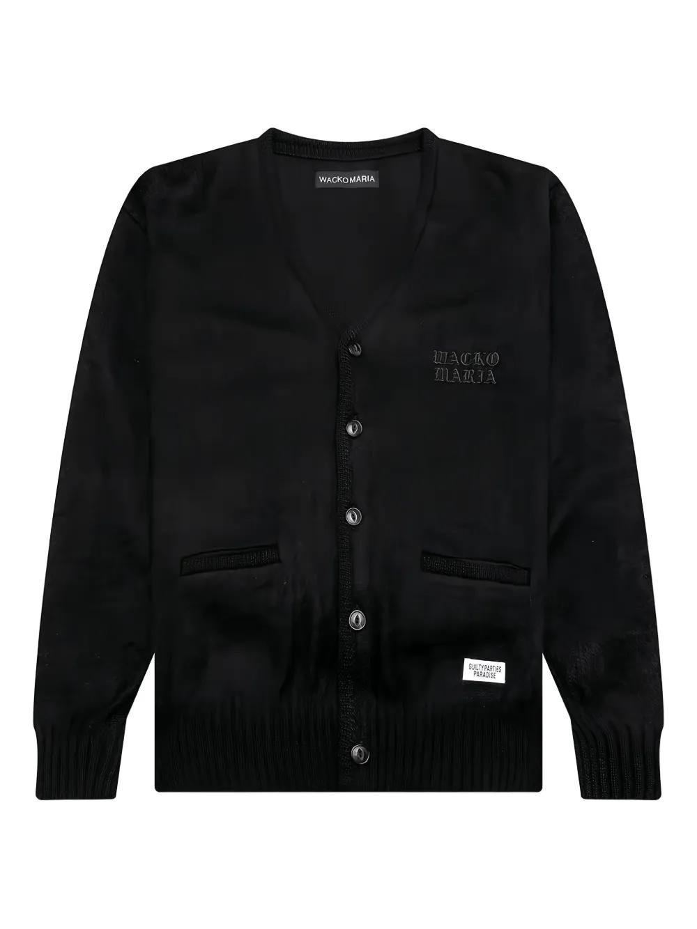 トップス wackomaria classic knit cardigan WACKO MARIA/CLASSIC KNIT CARDIGAN（GRAY）［クラシックニット