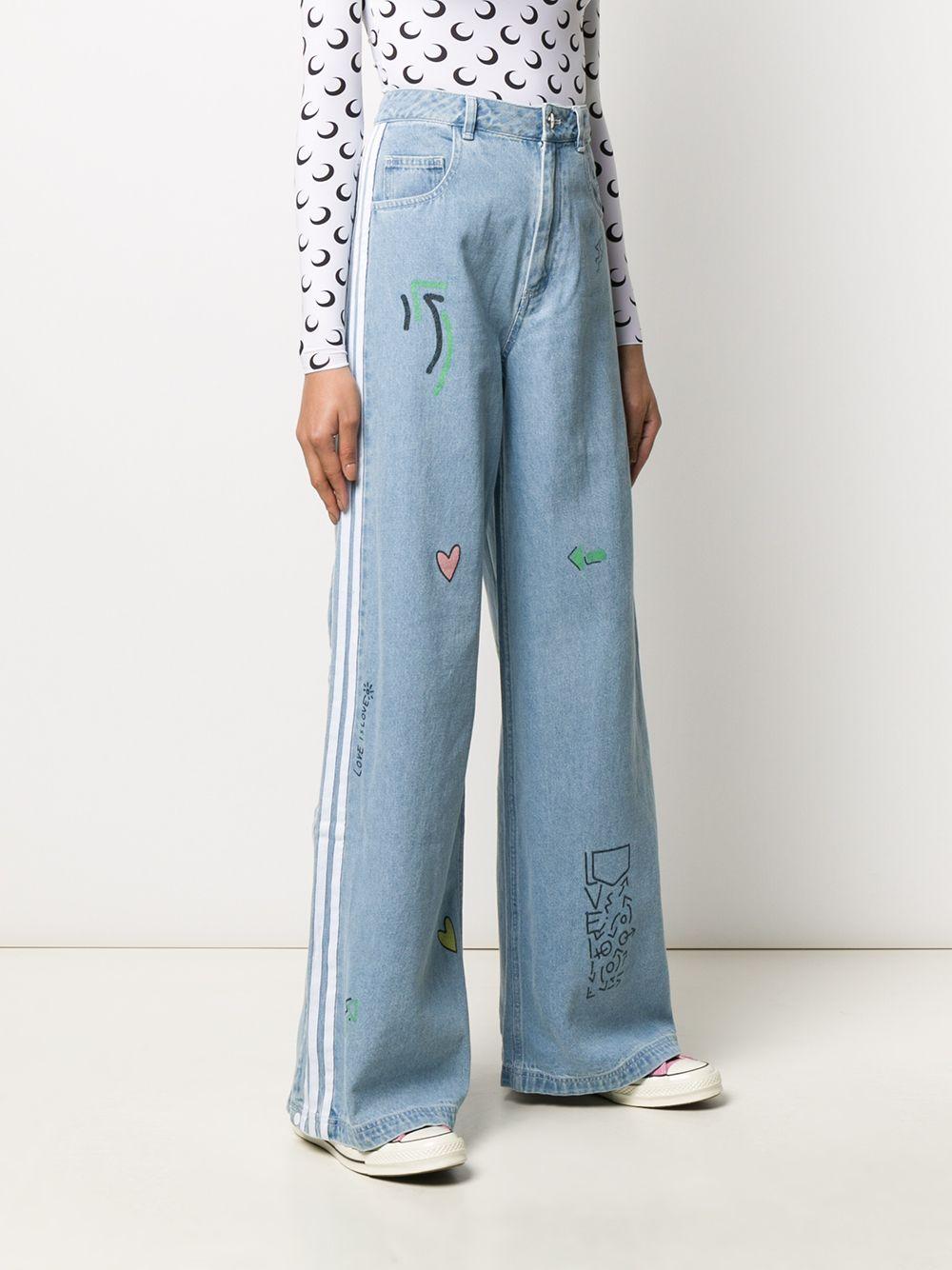 adidas Fiorucci Tracksuit Jeans in Blue | Lyst