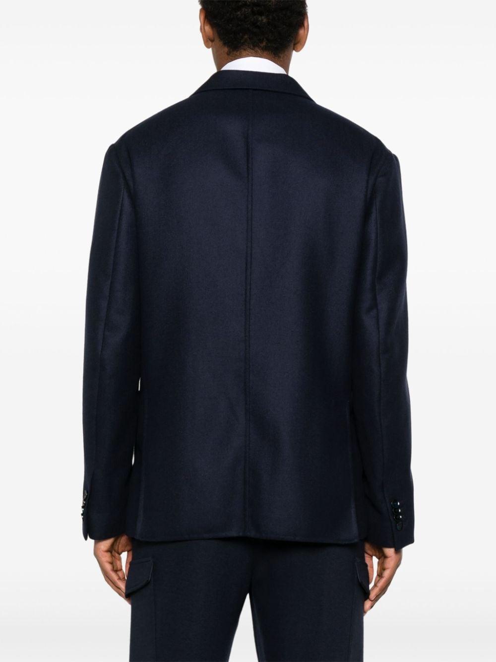 Brioni Felted Blazer in Blue for Men Lyst UK