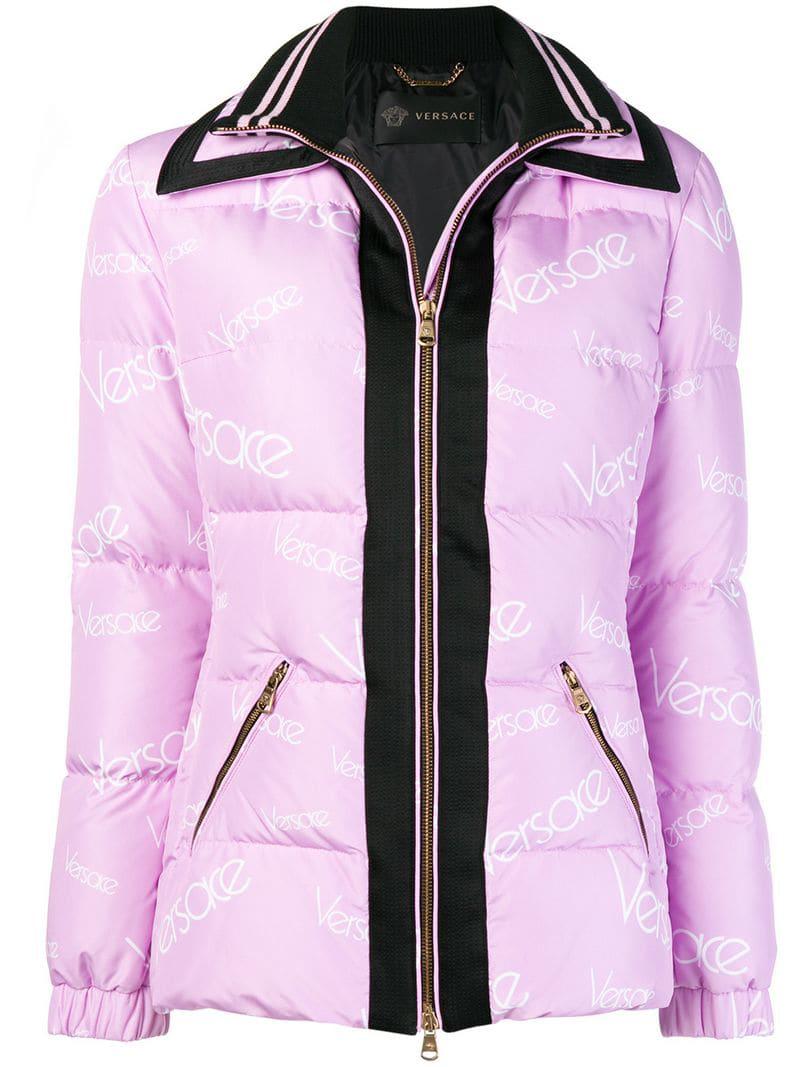 pink versace coat