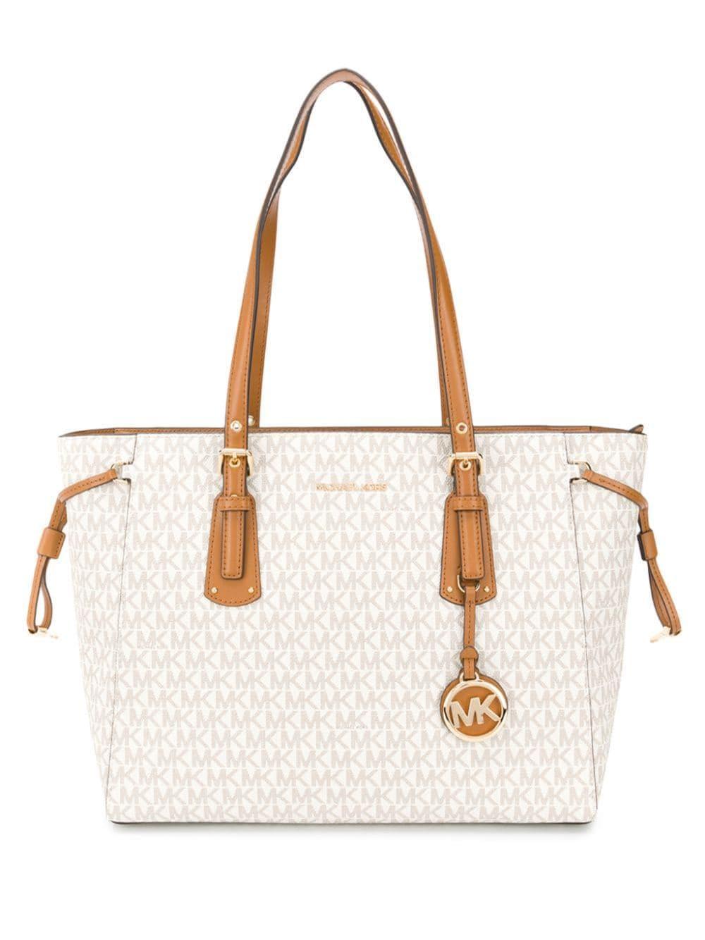michael kors voyager medium logo tote