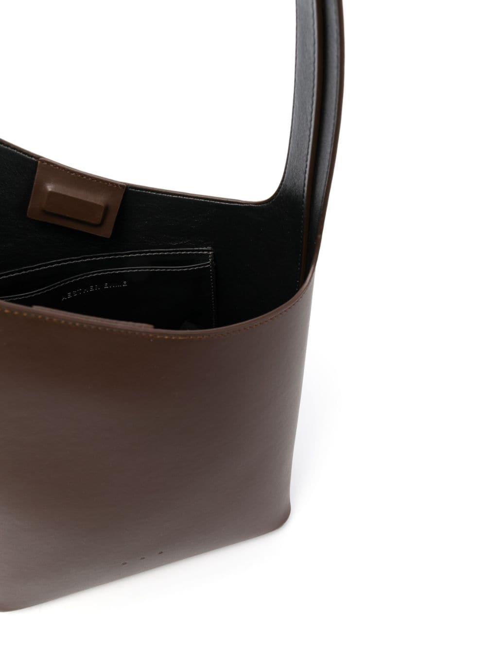 Aesther Ekme Demi Lune Leather Tote Bag in Brown