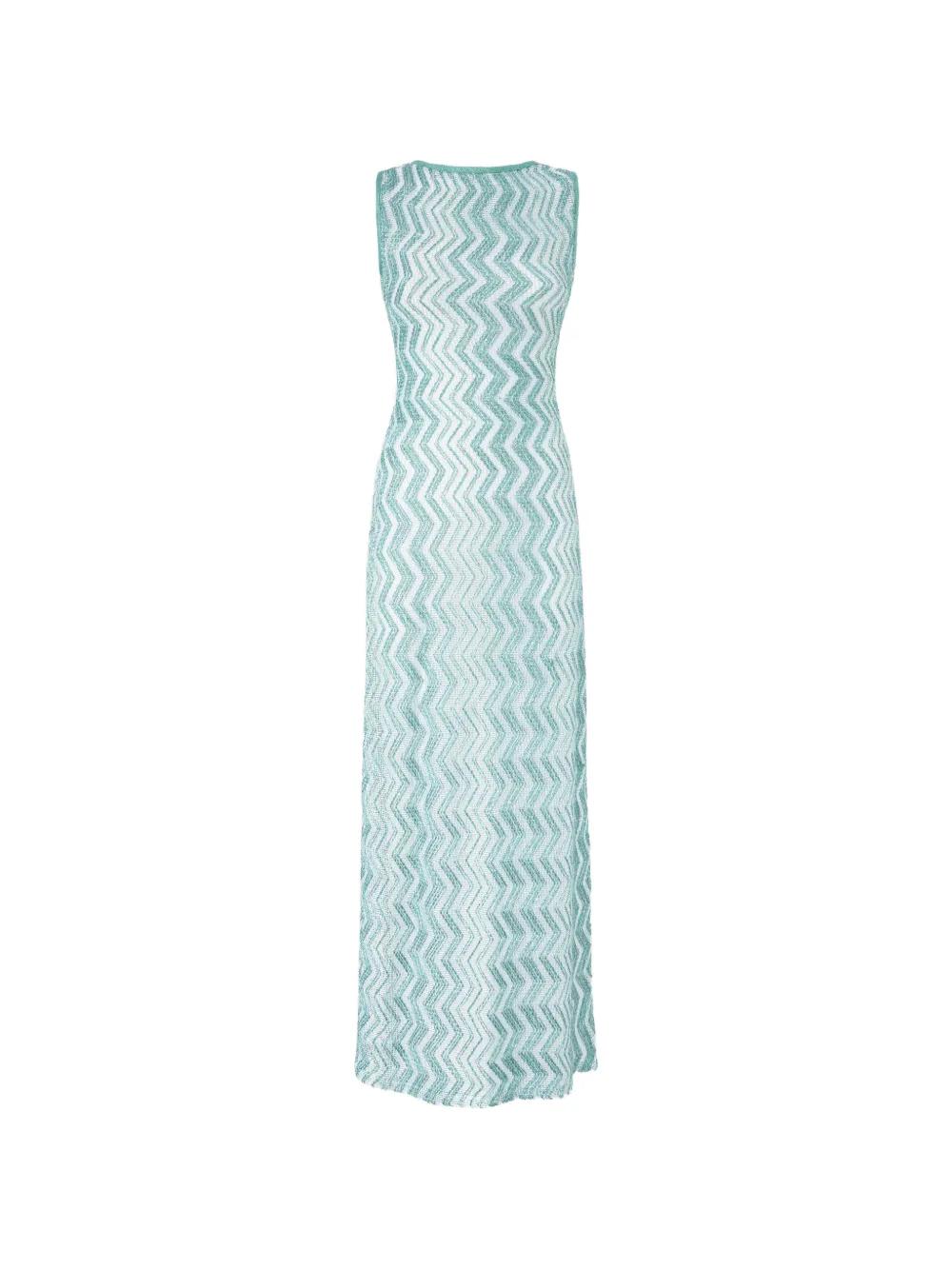 chevron beach dress Coral Chevron Maxi Dress – Saved by the Dress main image 1