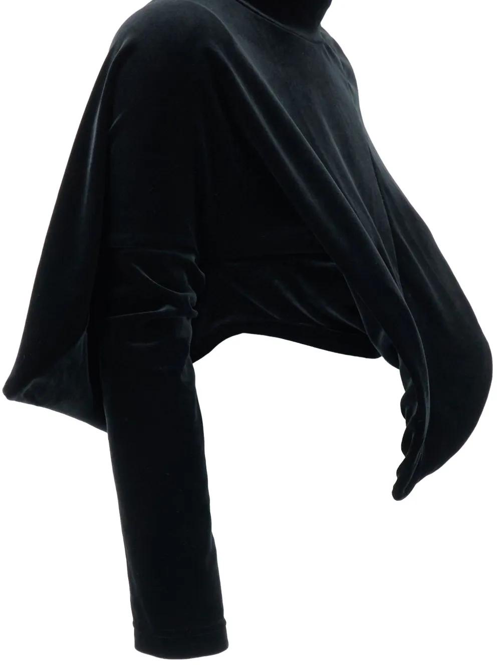 Junya Watanabe Asymmetric High-Neck Top in Black | Lyst