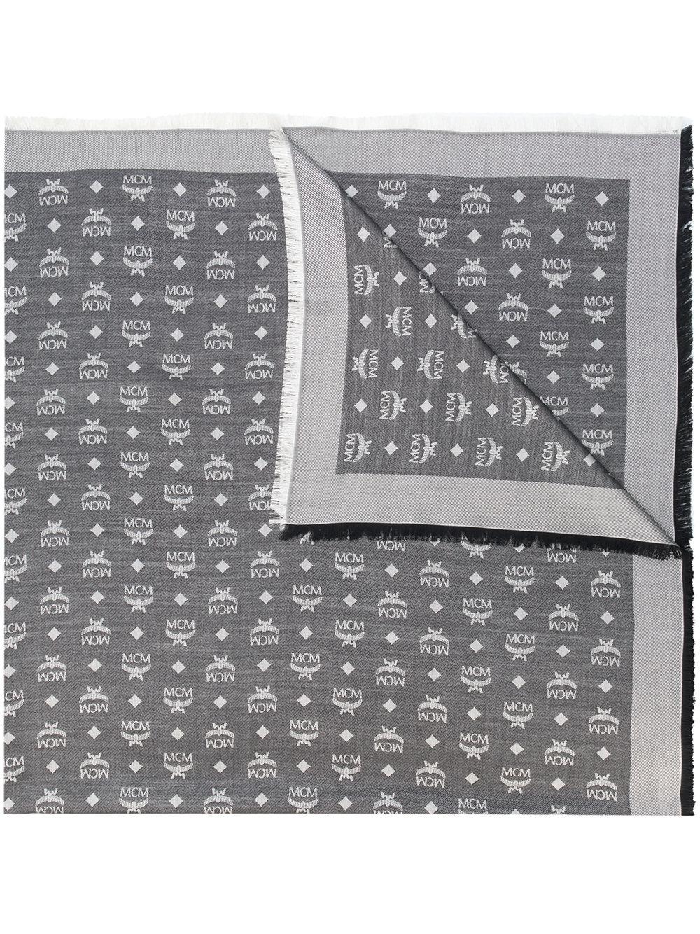 MCM Monogram print scarf in Grau | Lyst DE