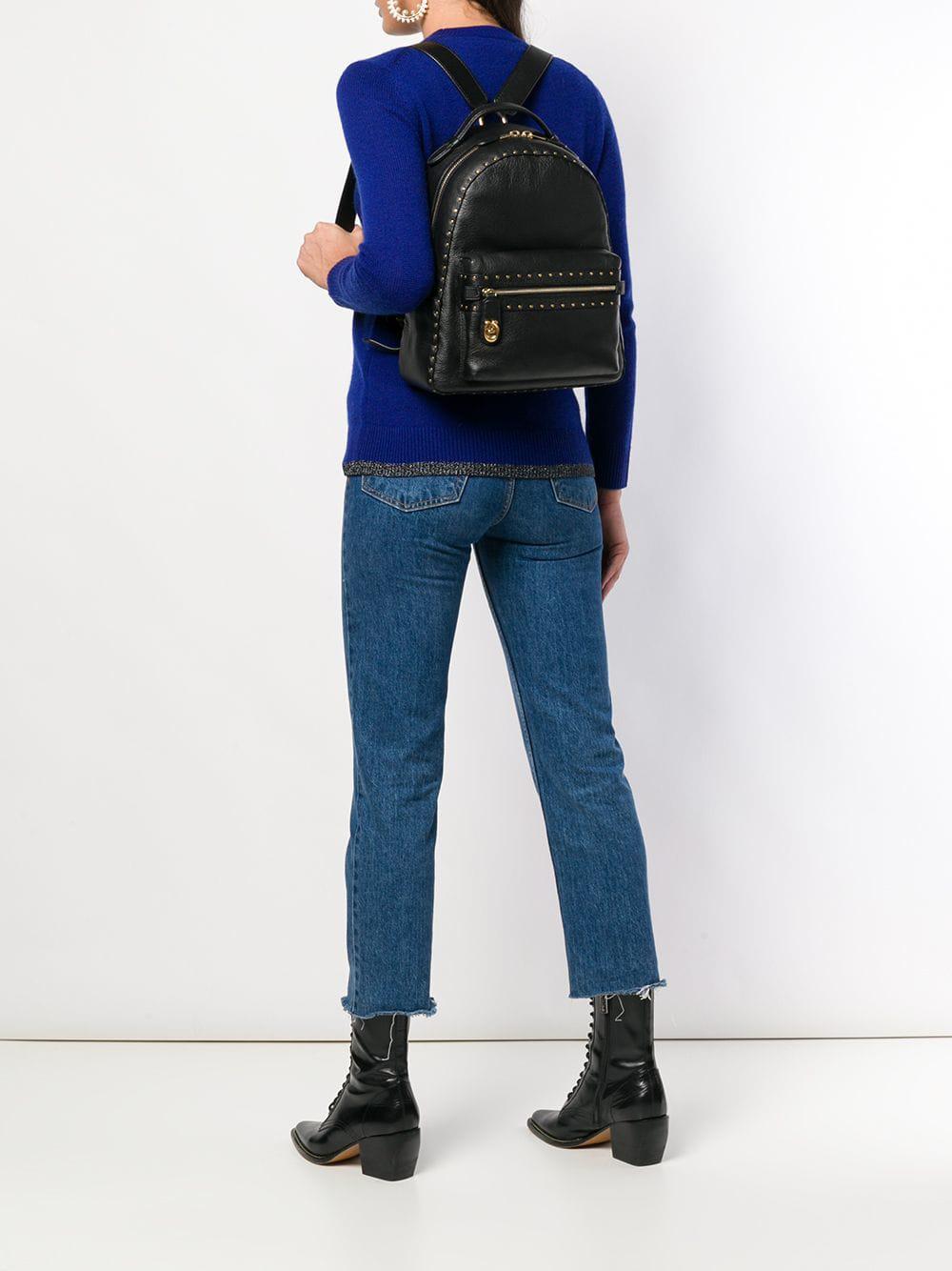 coach studded backpack