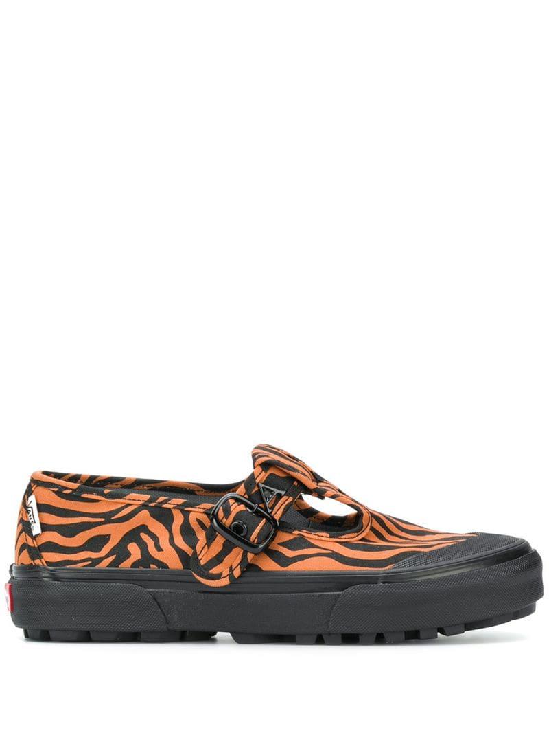 Vans X Ashley Williams Mary Jane Tiger Print Sneakers in Orange - Lyst