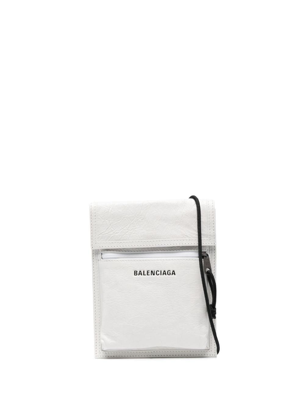 Balenciaga Explorer Pouch Crossbody Bag in White for Men | Lyst