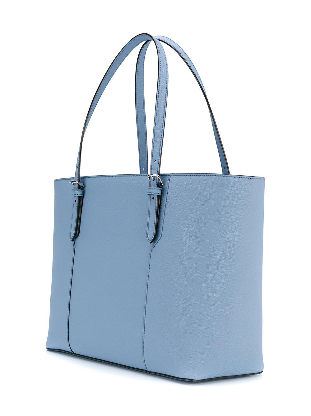 Bally Leather Supra Small Tote in Blue - Lyst