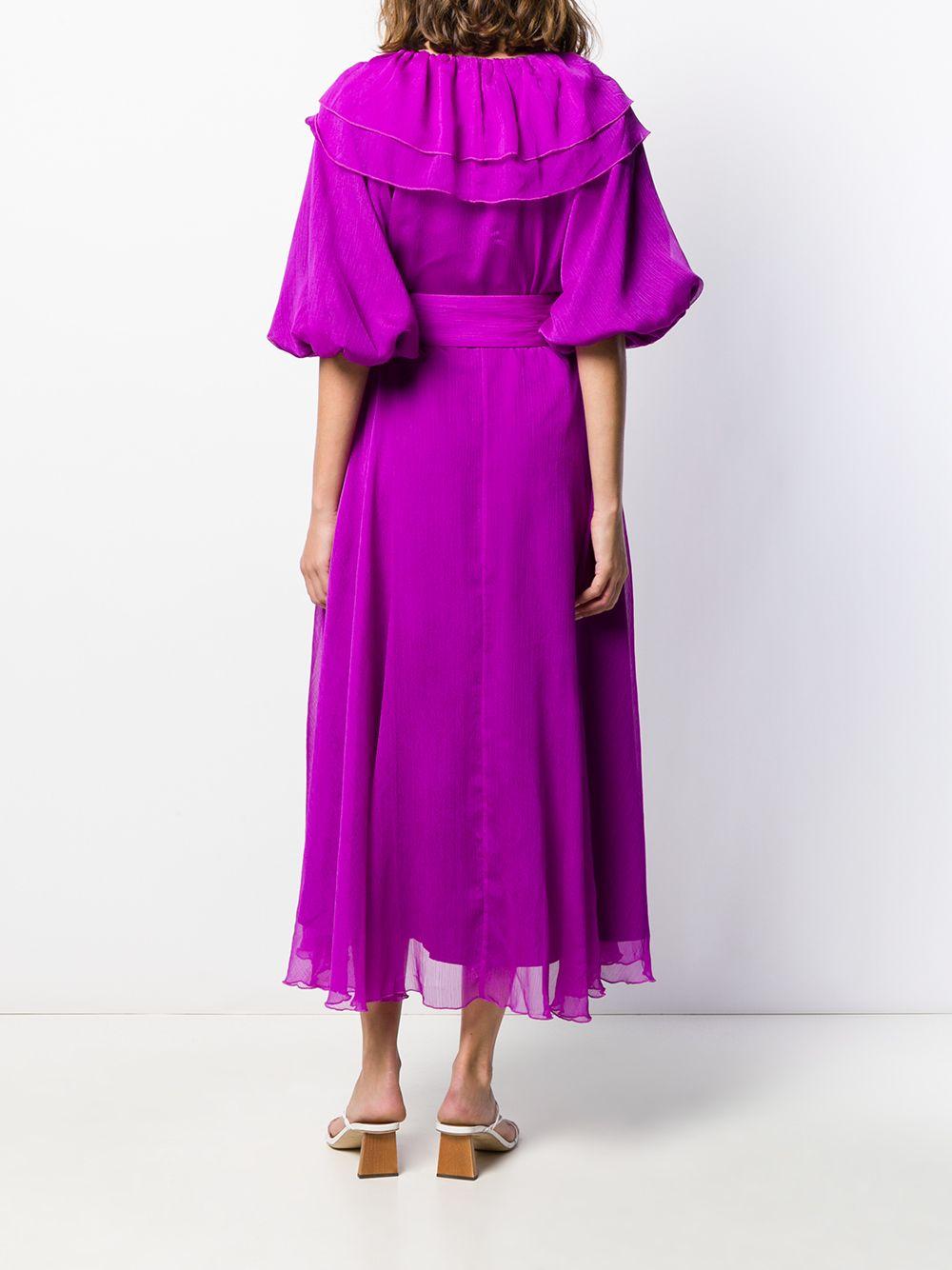 rotate birger christensen purple dress