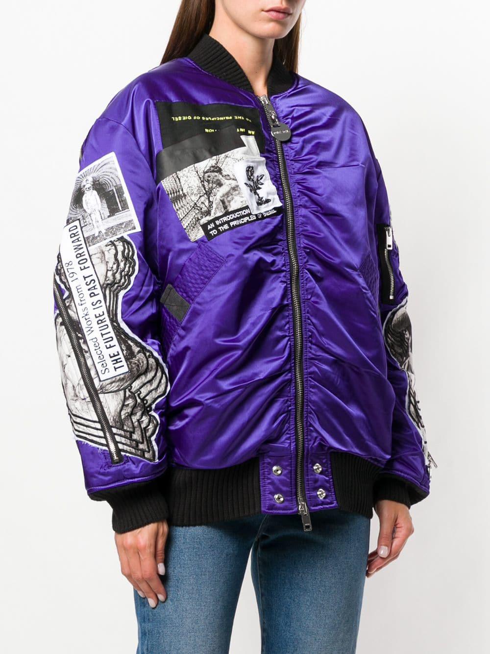 diesel purple jacket