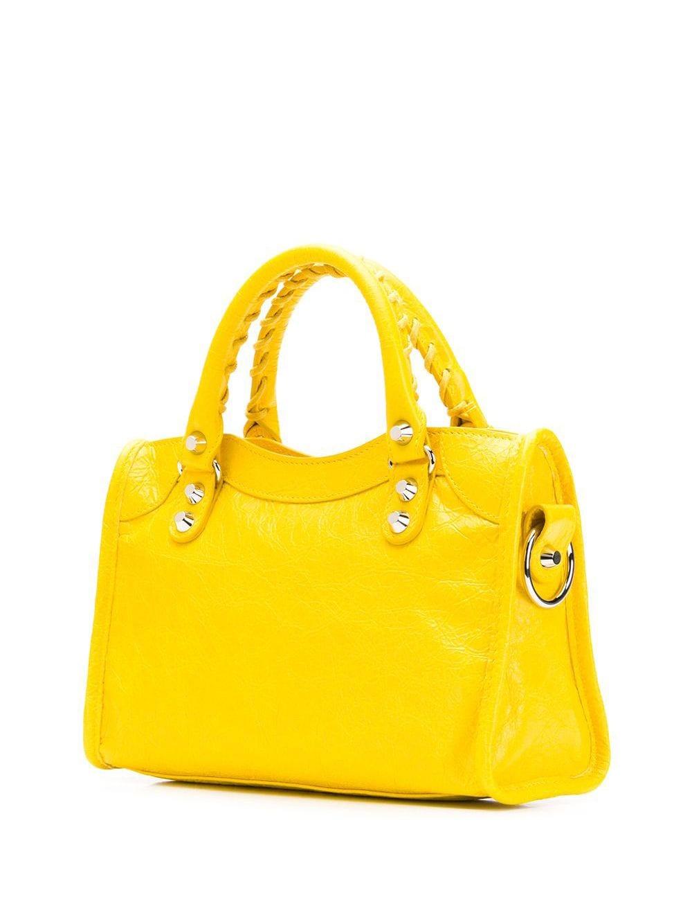 Balenciaga Classic Mini City Bag in Yellow