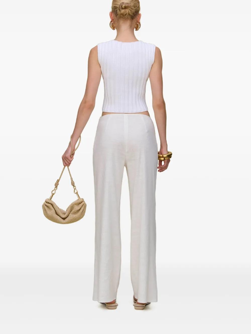 【送料&関税込】Cult Gaia Kora Pants In White Linen KORA PANT - OFF WHITE LINEN – CULT GAIA
