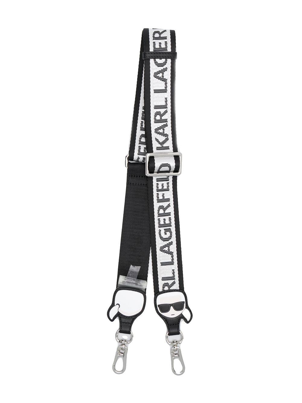 Karl Lagerfeld Schulterriemen mit Logo-Print in Schwarz | Lyst AT