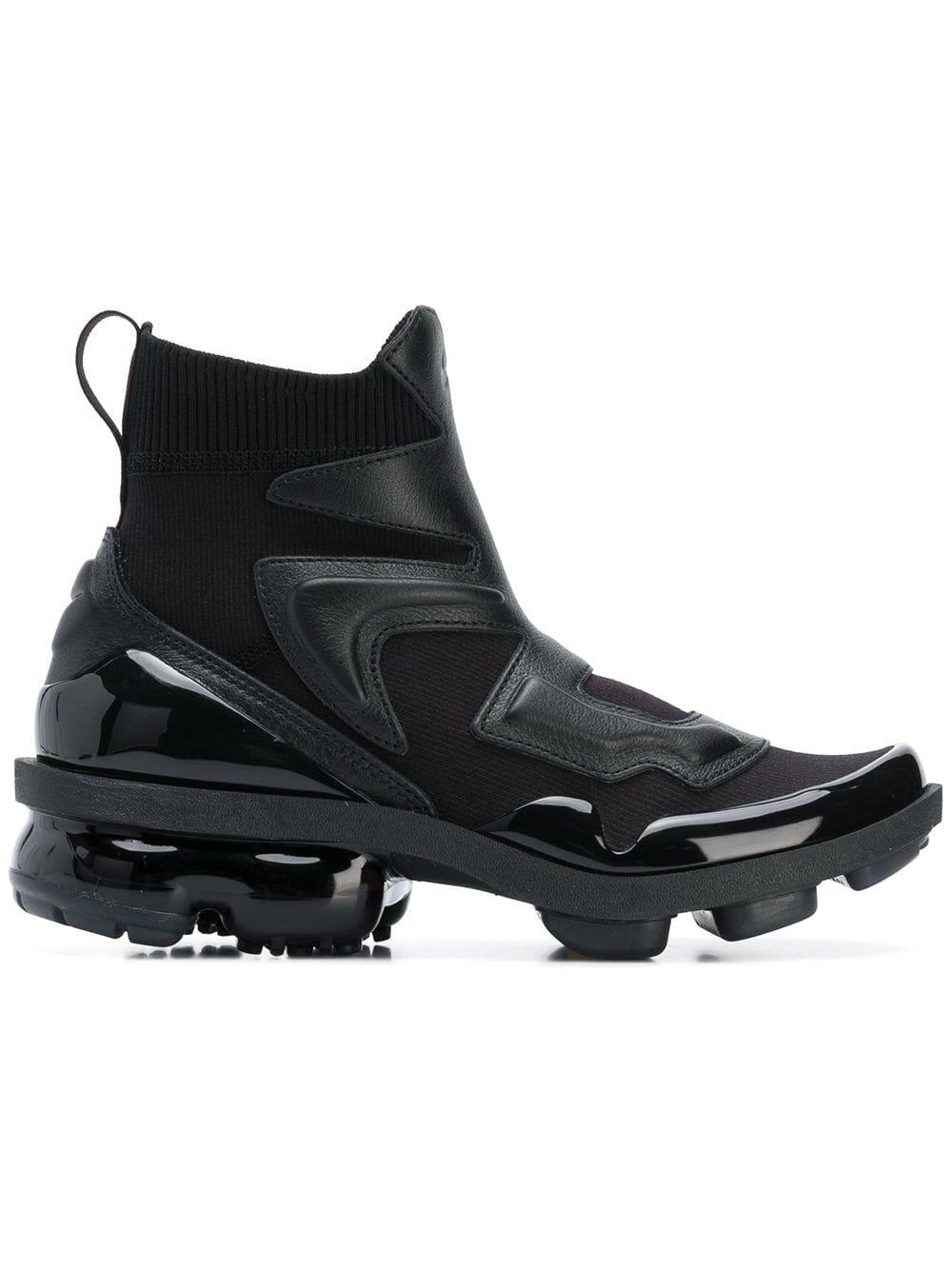 Nike Leather Vapormax Light Ii Hi-top Sneakers in Black | Lyst