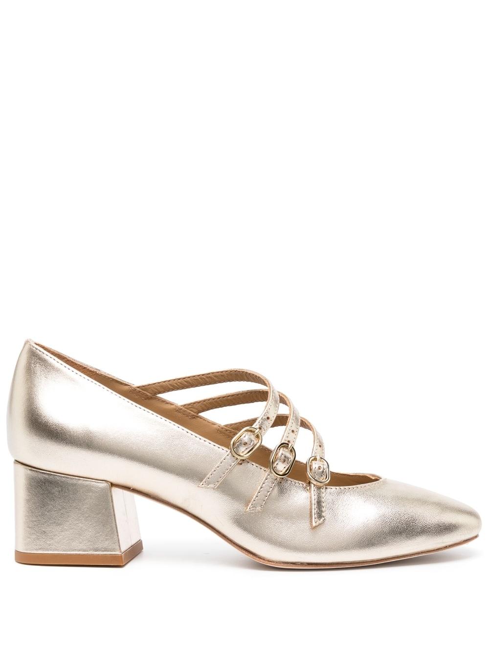 Reformation Mimi 50mm Leather Pumps in Natural | Lyst